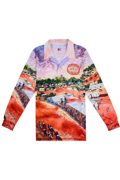 Custom Fashion Dye Sublimation Mens Polo Shirts Design Jockey Club Polo Shirts Dye Sublimation Factory P1471 45 degree